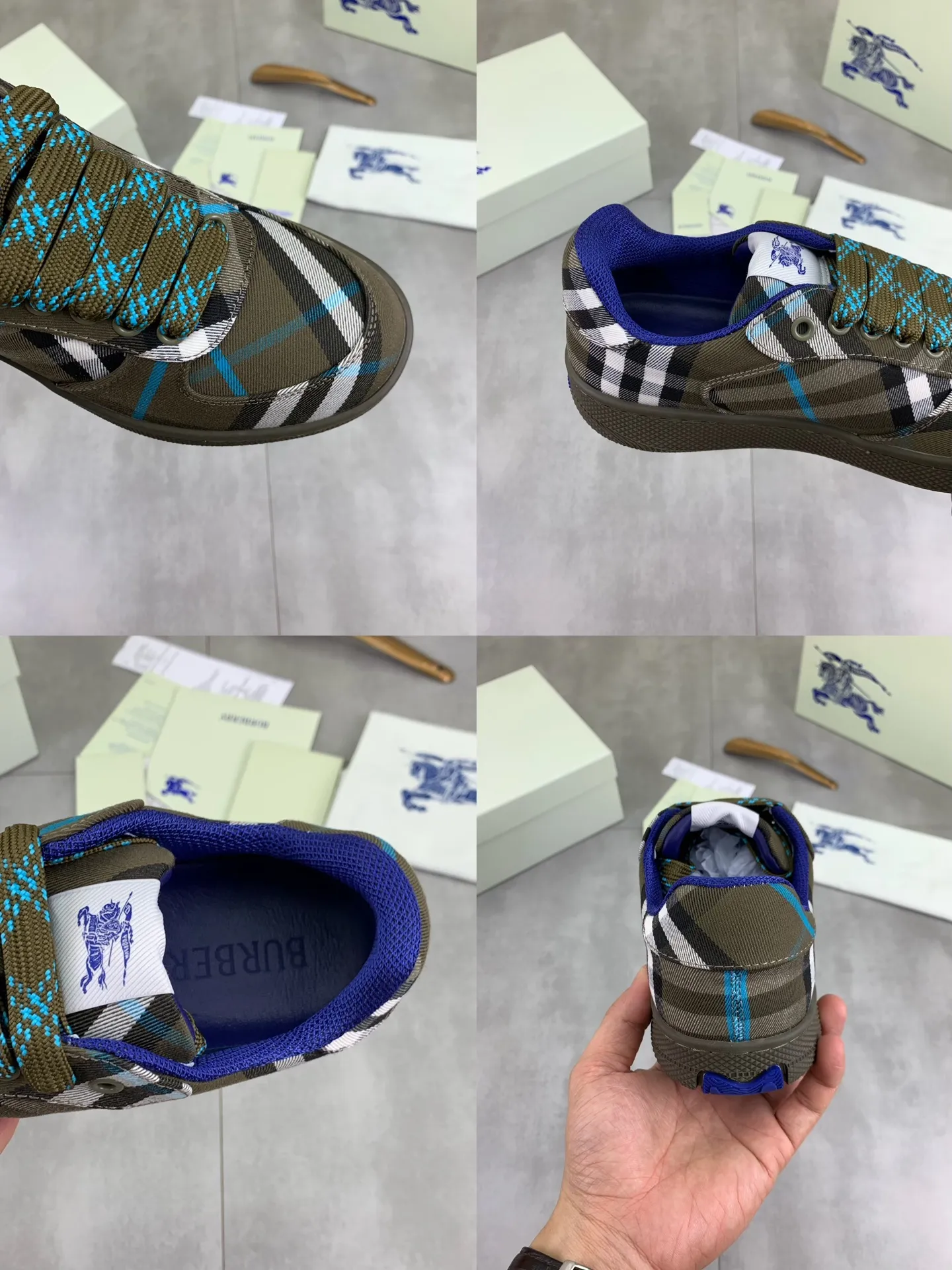 Factory price P580 [BURBERRY] Burberry - High-end quality original order - Upper: imported 🔝 original material - Inner: cowhide lining, feet; water-dyed cowhide - Outsole: ultra-light TPR rubber; two-color molded outsole - Super high quality control · Fine workmanship: highlighted (high-end, extravagance, grade) -Size: 38-46 (Male 38 46 can be customized) · Color: 5️⃣ colors available
